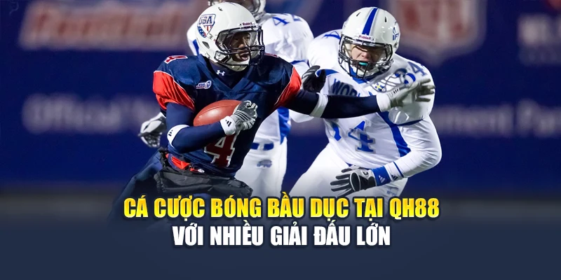 Cá cược bóng bầu dục tại QH88 với nhiều giải đấu lớn
