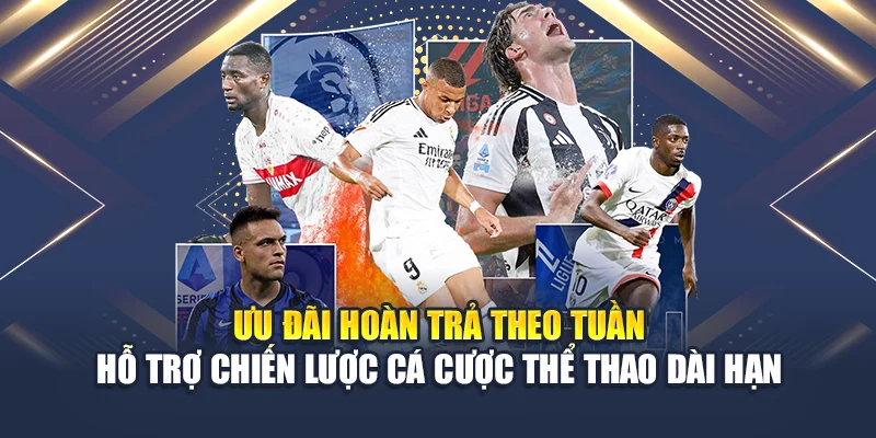 Ưu đãi hoàn trả theo tuần – hỗ trợ chiến lược cá cược thể thao dài hạn